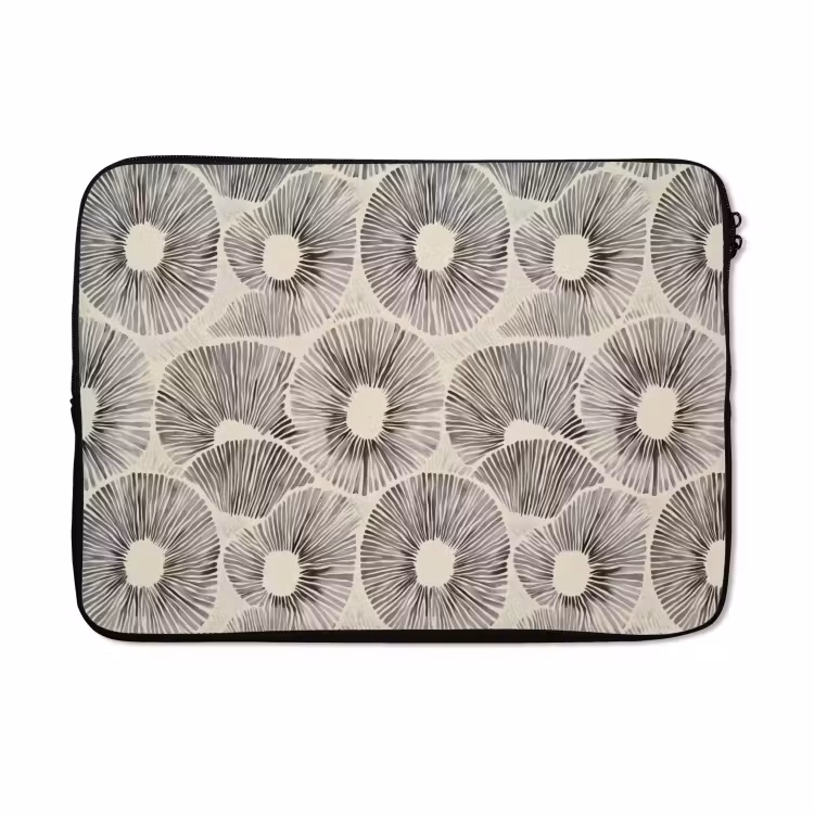 Laptophoes - Cirkels - Patroon - Zwart — 5