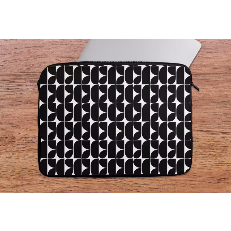 Laptophoes - Modern - Geometrisch - Zwart — 2
