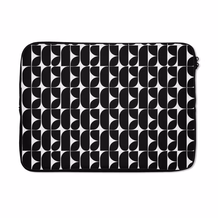 Laptophoes - Modern - Geometrisch - Zwart — 5