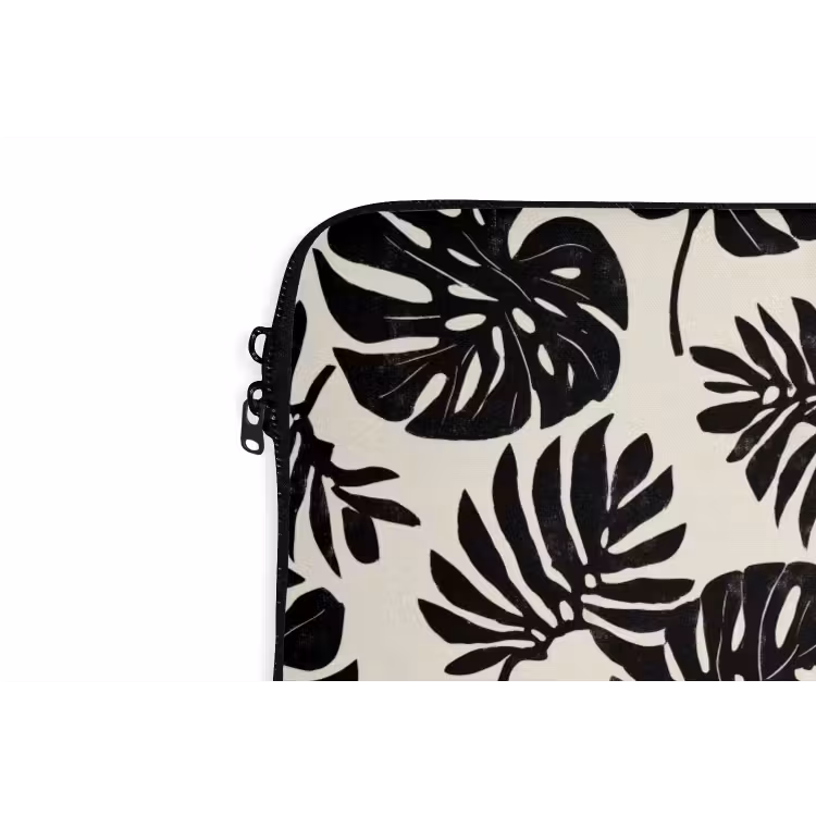 Laptophoes - Modern - Monstera - Zwart — 6
