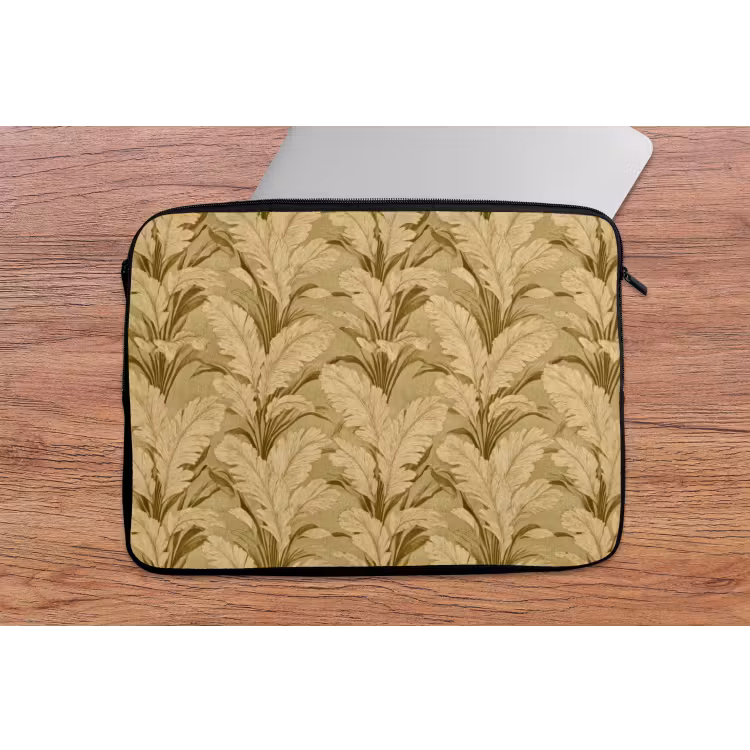 Laptophoes - Palmbladeren - Klassiek - Groen — 2