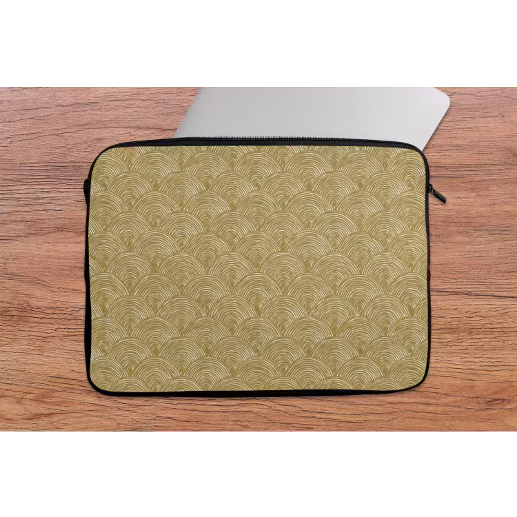 Laptophoes - Waaier - Geometrisch - Groen — 2