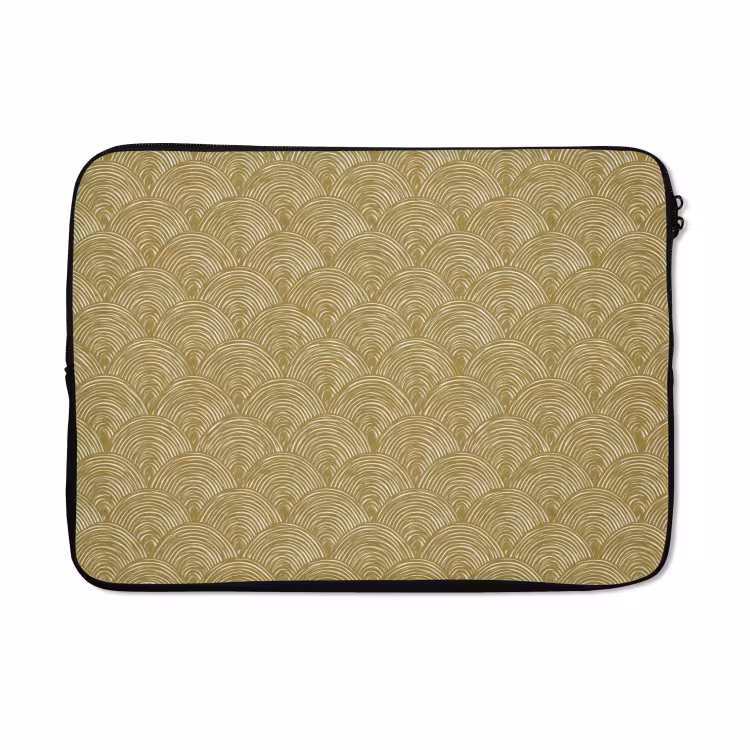 Laptophoes - Waaier - Geometrisch - Groen — 5