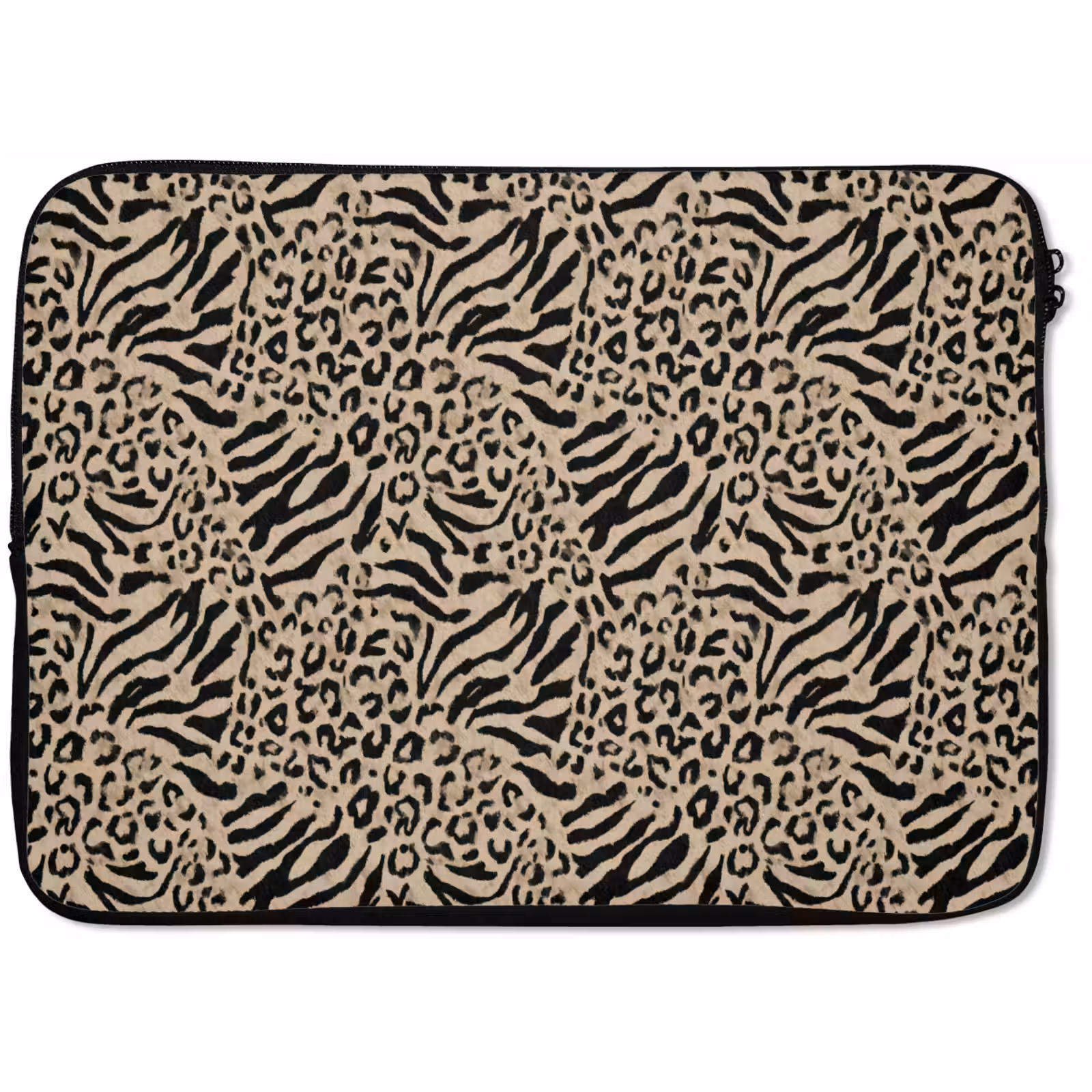 Laptophoes - Giraf - Zebra - Motief - Bruin — 1