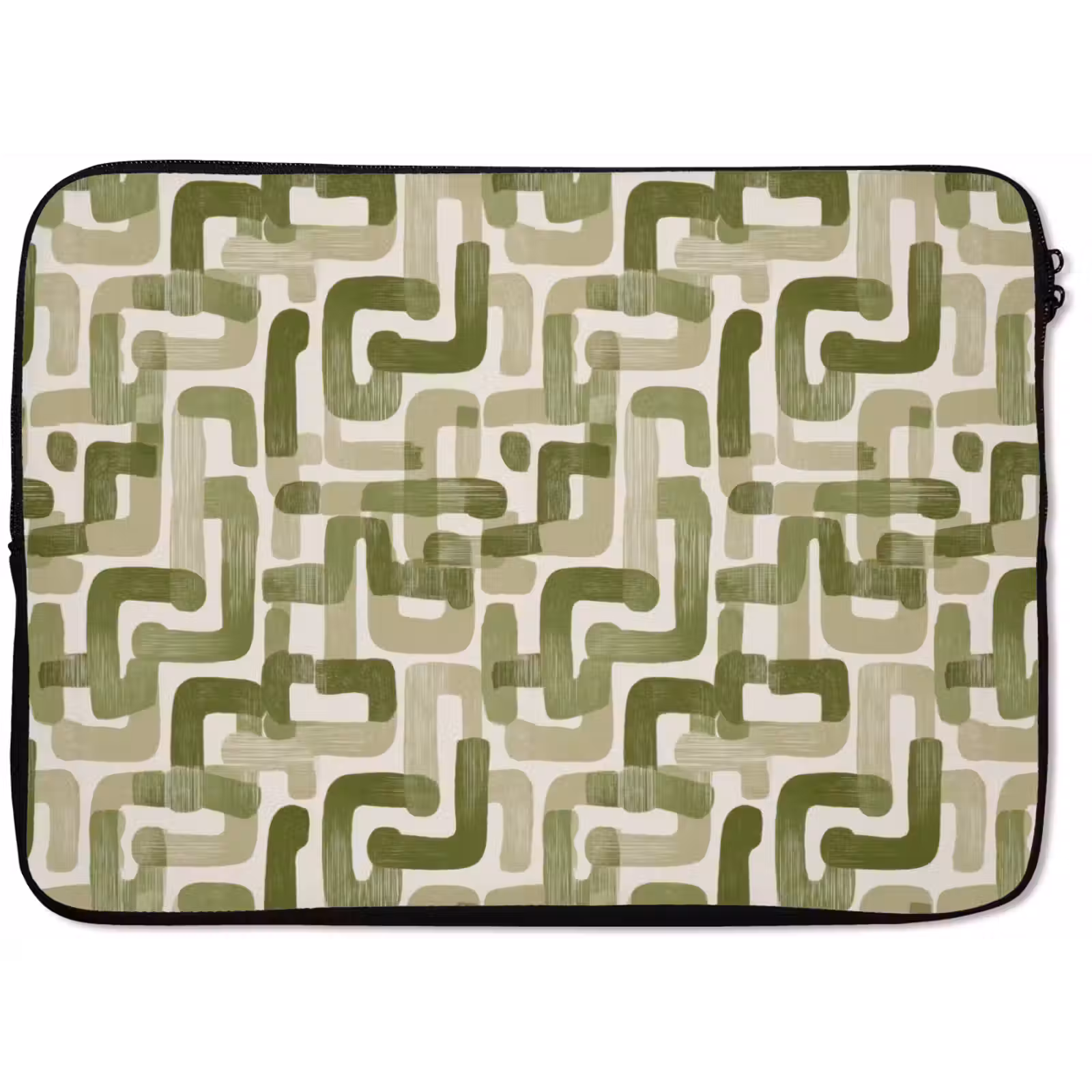 Laptophoes - Modern - Grafisch - Groen — 1