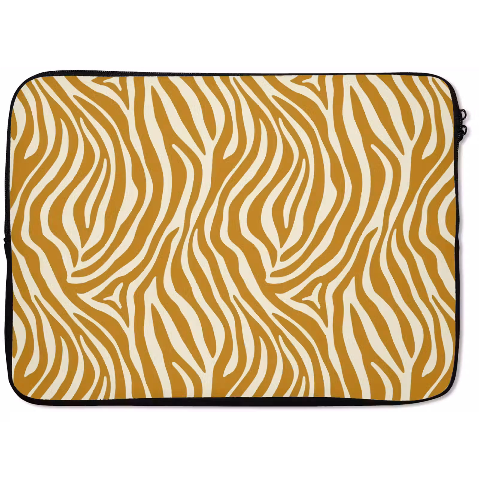 Laptophoes - Zebra - Klassiek - Oker - Geel — 1