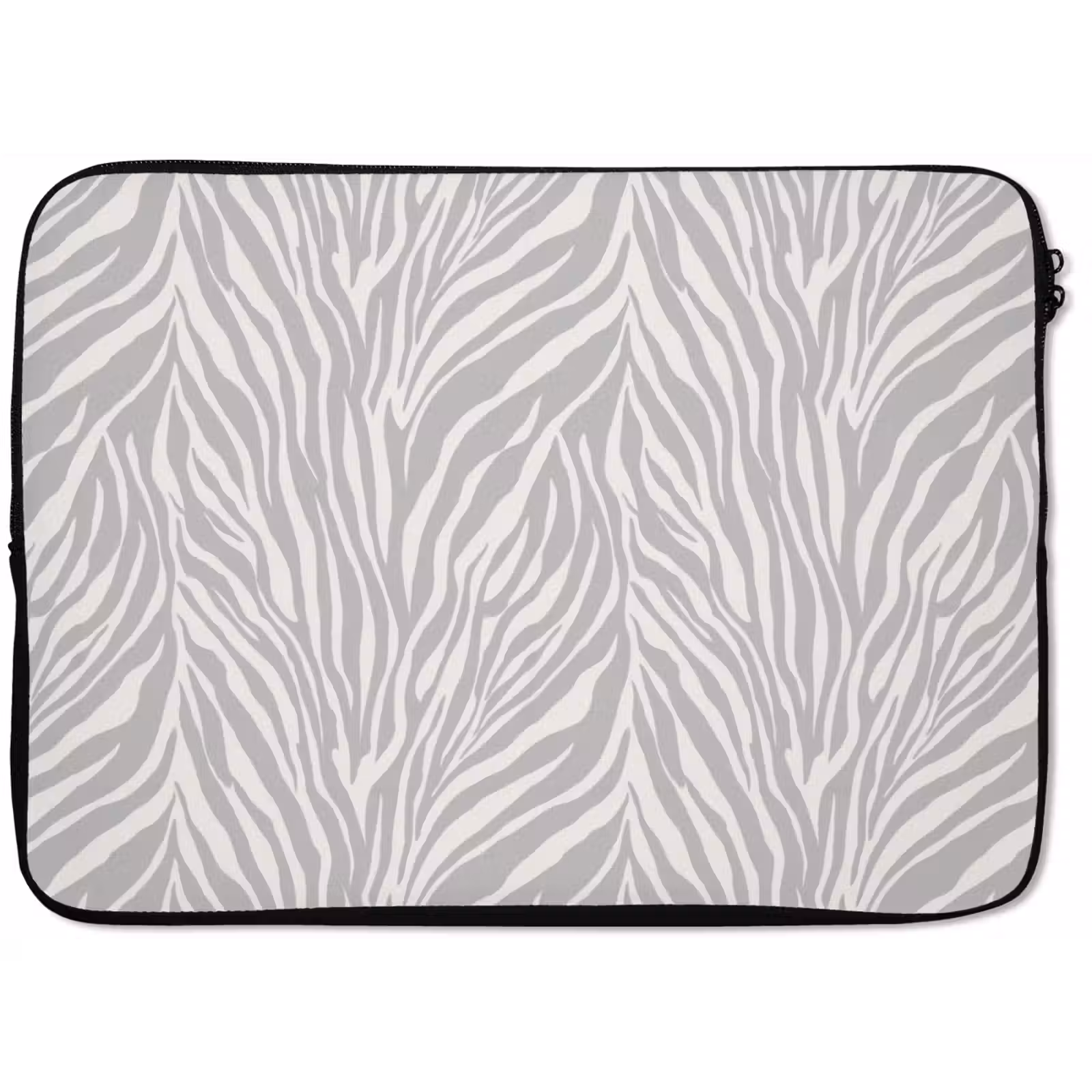 Laptophoes - Zebra - Motief - Grijs — 1