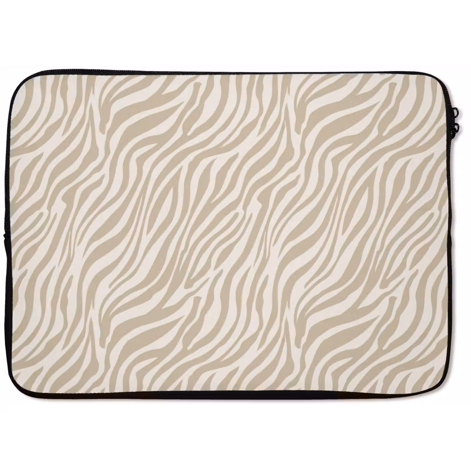 Laptophoes - Zebra - Patroon - Beige — 1