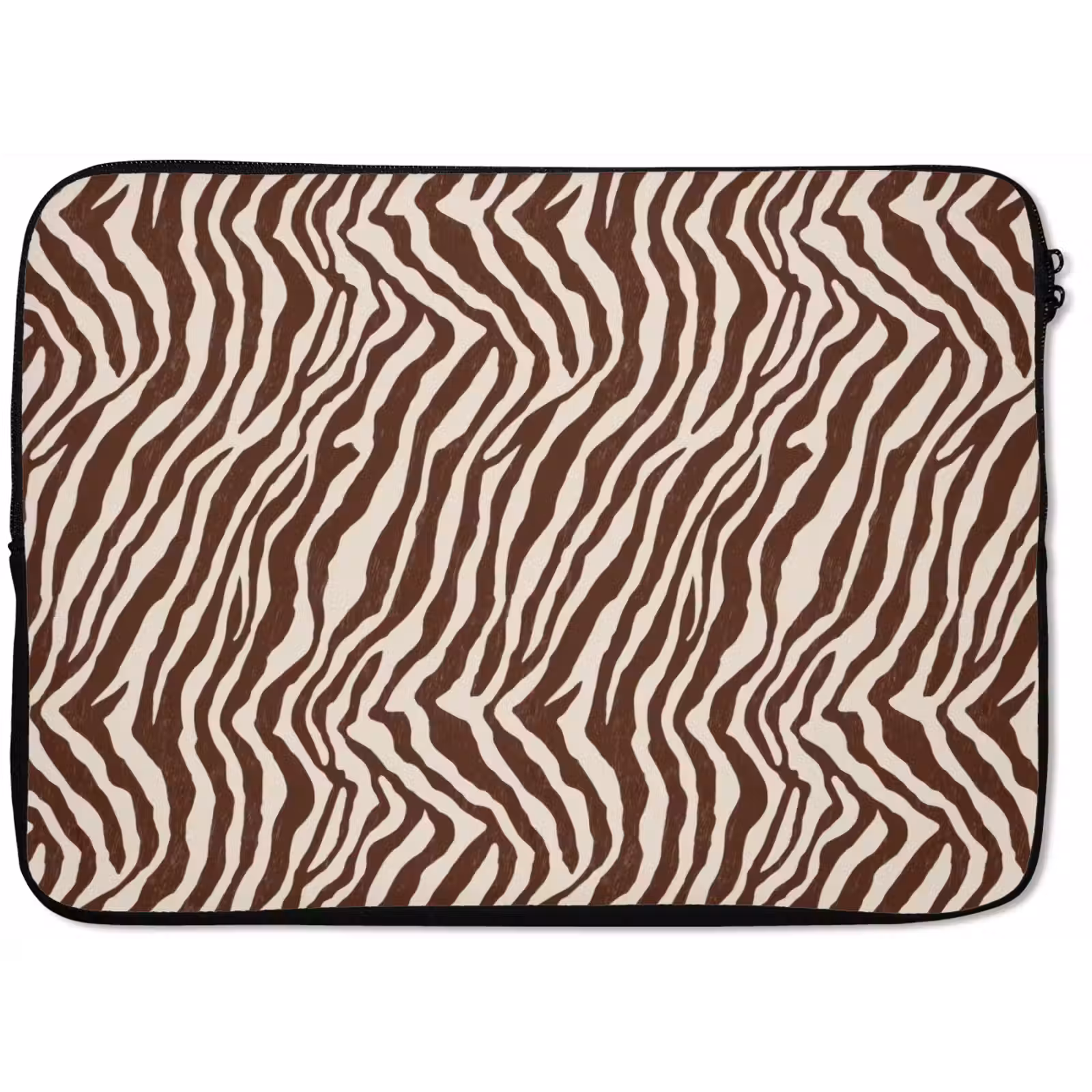 Laptophoes - Zebra - Patroon - Zwart - Wit — 1