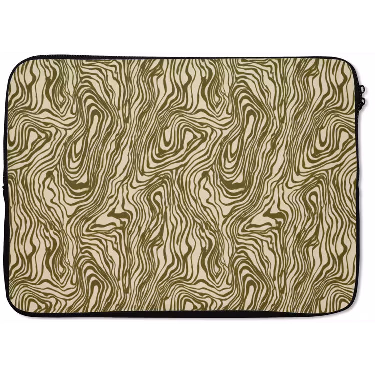 Laptophoes - Abstract - Marmer - Groen — 1