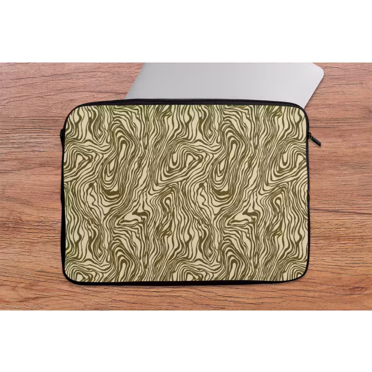 Laptophoes - Abstract - Marmer - Groen — 2