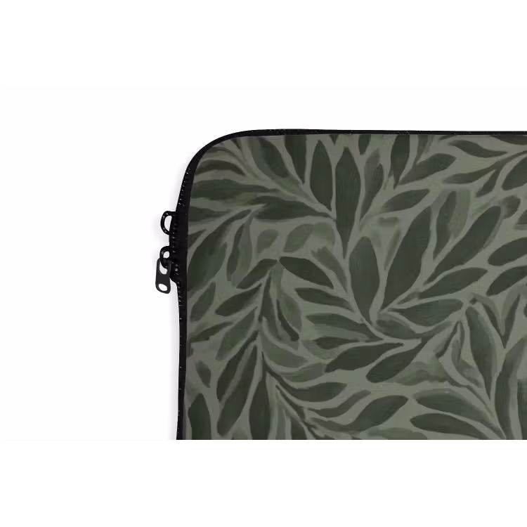 Laptophoes - Bladeren - Organisch - Groen — 6