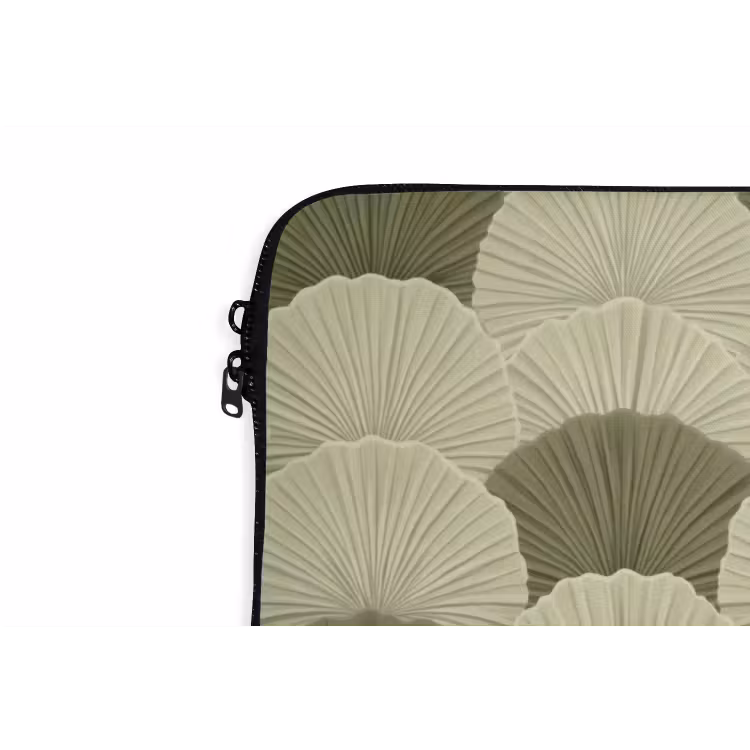Laptophoes - Bladeren - Structuur - Groen — 6