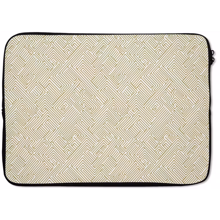Laptophoes - Geometrisch - Lijnen - Groen — 1