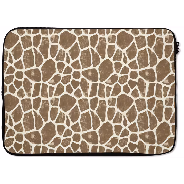 Laptophoes - Giraf - Klassiek - Bruin — 1