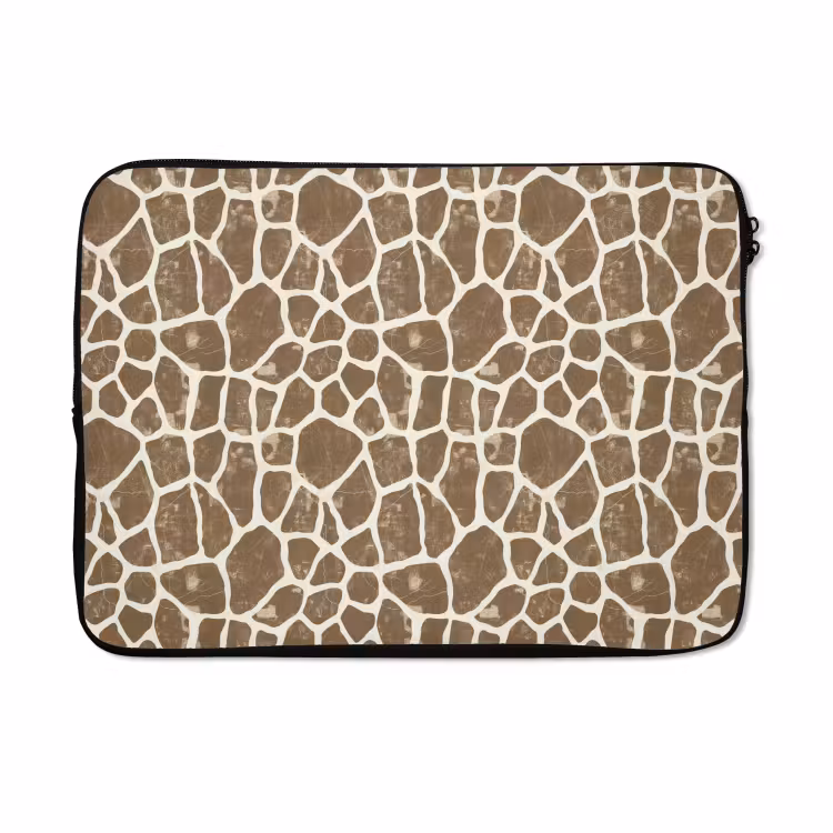 Laptophoes - Giraf - Klassiek - Bruin — 5