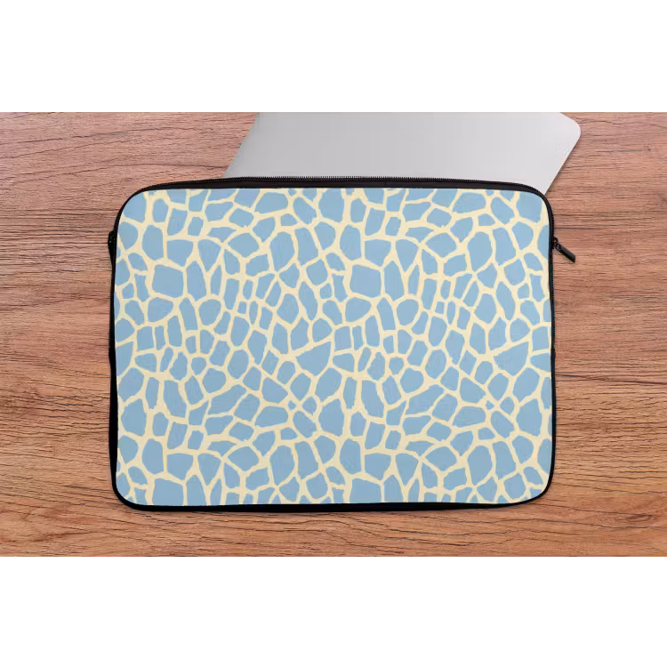 Laptophoes - Giraf - Modern - Blauw — 2
