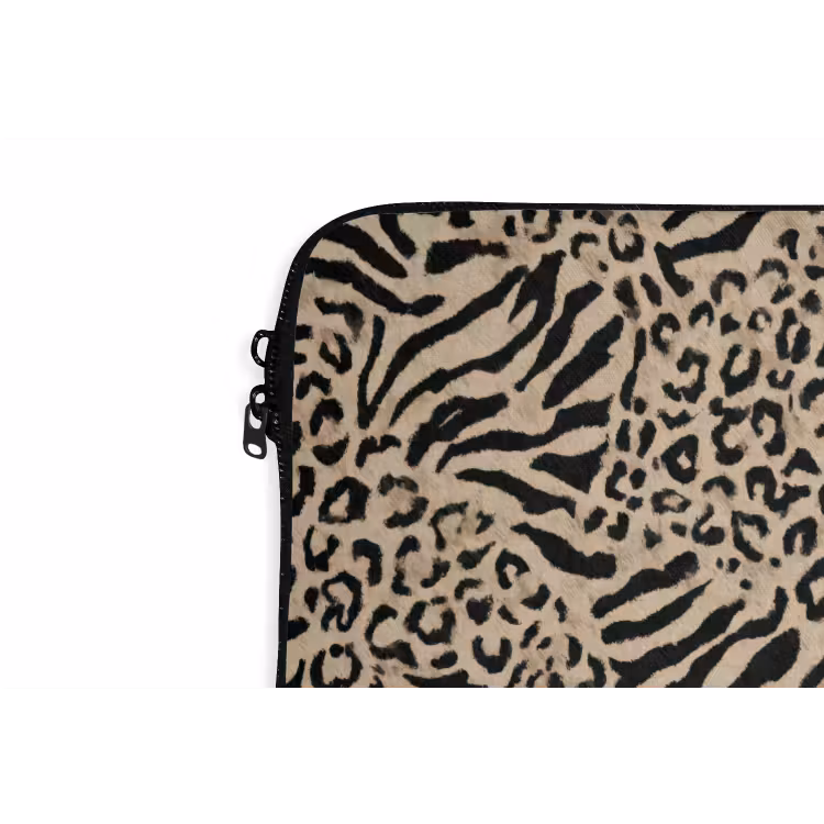 Laptophoes - Giraf - Zebra - Motief - Bruin — 6