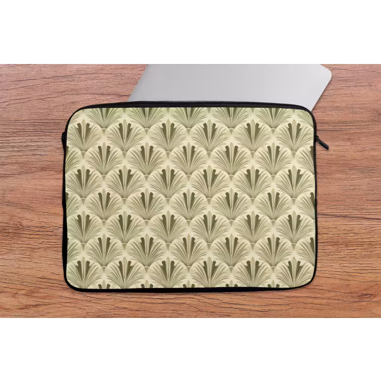 Laptophoes - Klassiek - Waaier - Groen — 2