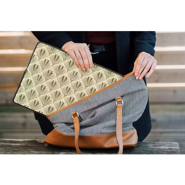 Laptophoes - Klassiek - Waaier - Groen — 4