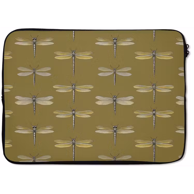 Laptophoes - Libellen - Patroon - Groen — 1