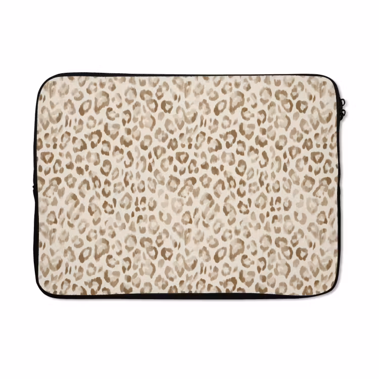 Laptophoes - Luipaard - Klassiek - Beige — 5