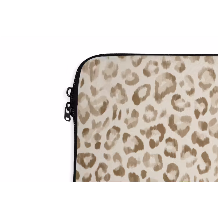 Laptophoes - Luipaard - Klassiek - Beige — 6
