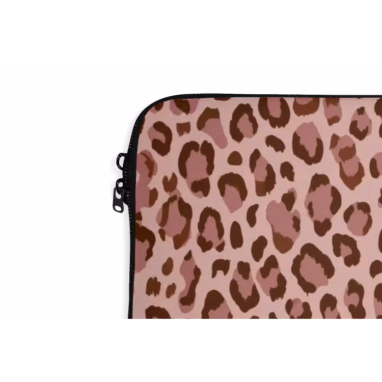 Laptophoes - Luipaard - Patroon - Roze — 6
