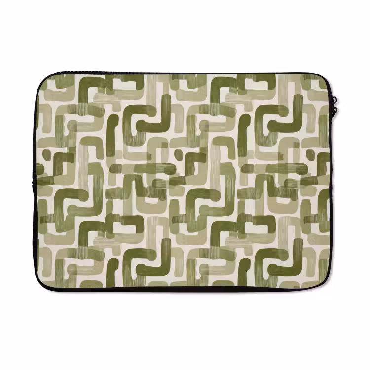 Laptophoes - Modern - Grafisch - Groen — 5