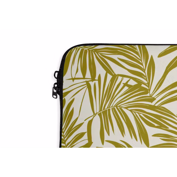 Laptophoes - Palmblad - Patroon - Groen — 6