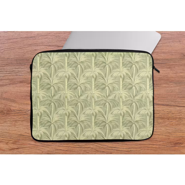 Laptophoes - Palmwoud - Tropisch - Groen — 2