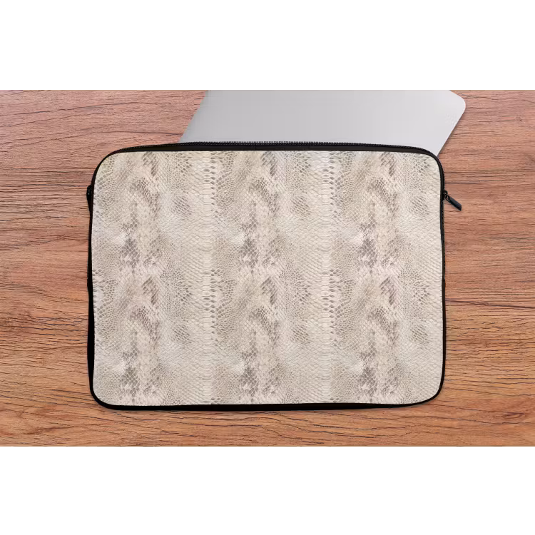Laptophoes - Slang - Patroon - Beige — 2