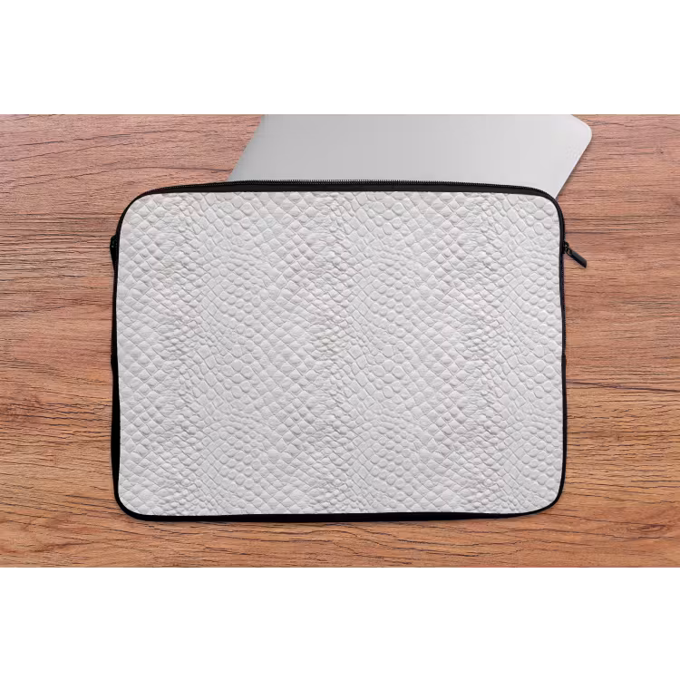 Laptophoes - Slang - Patroon - Wit — 2