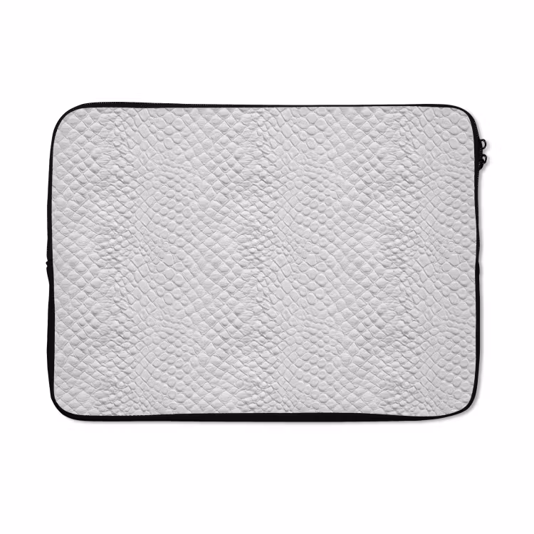 Laptophoes - Slang - Patroon - Wit — 5