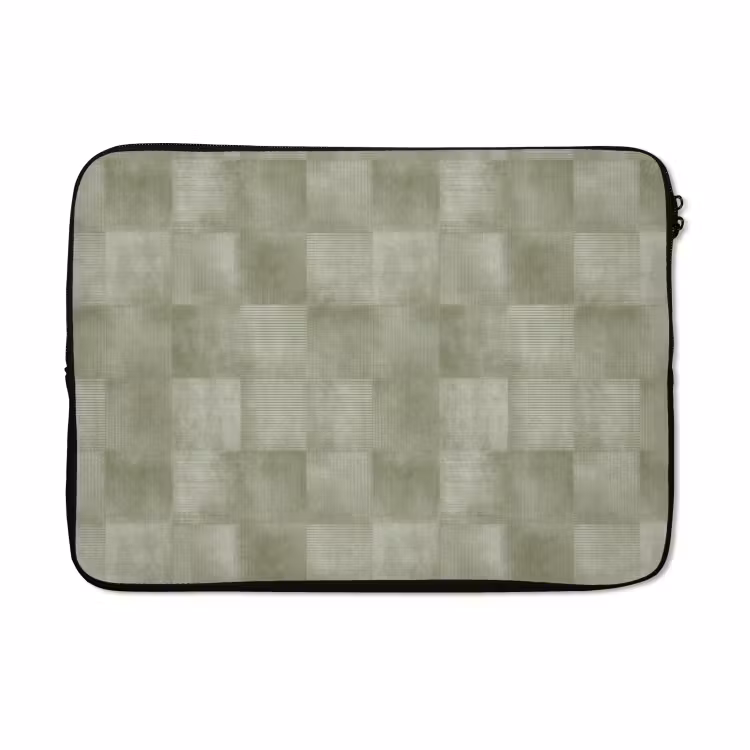Laptophoes - Vlakken - Rustiek - Groen — 5