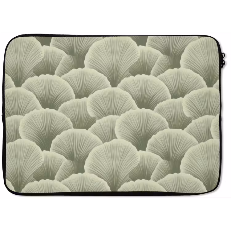 Laptophoes - Waaier - Blad - Groen — 1