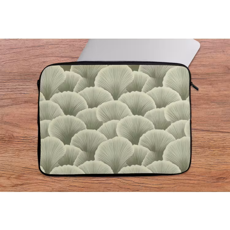 Laptophoes - Waaier - Blad - Groen — 2