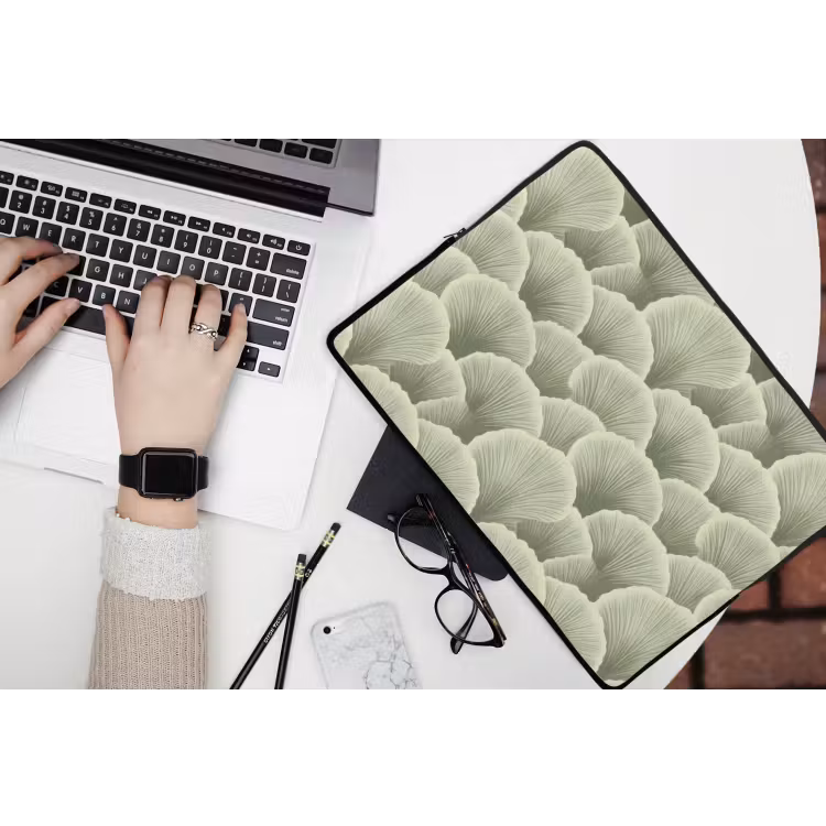 Laptophoes - Waaier - Blad - Groen — 3