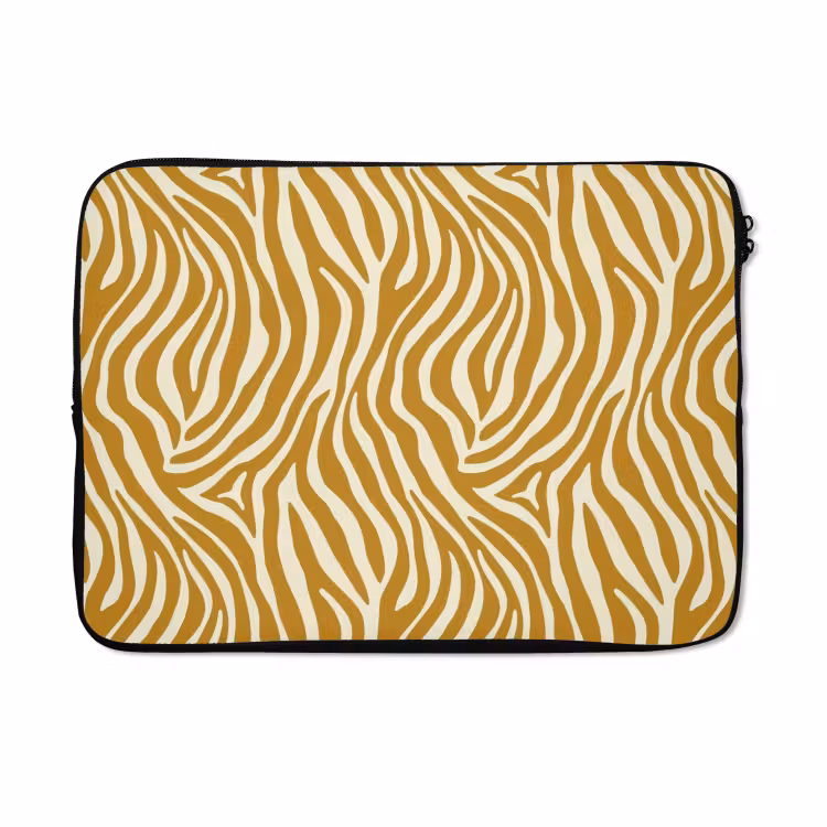 Laptophoes - Zebra - Klassiek - Oker - Geel — 5