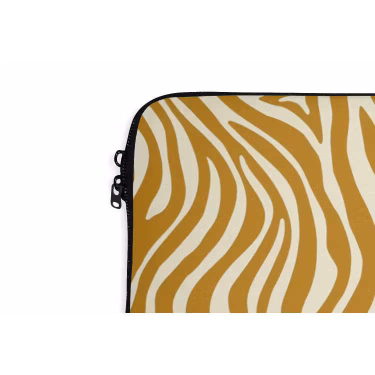 Laptophoes - Zebra - Klassiek - Oker - Geel — 6