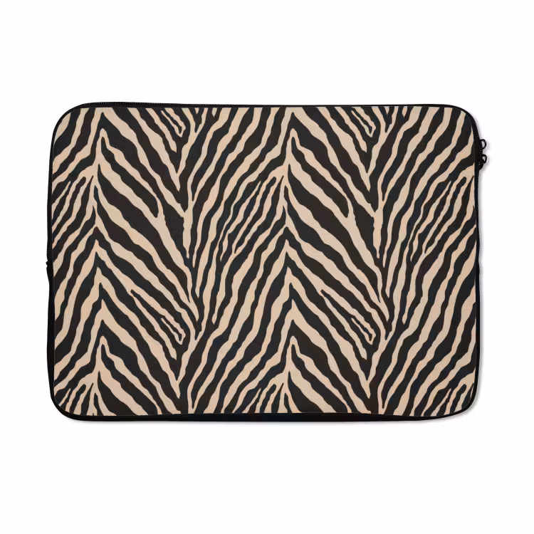 Laptophoes - Zebra - Klassiek - Zwart — 5