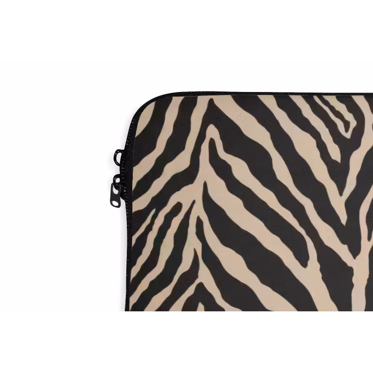 Laptophoes - Zebra - Klassiek - Zwart — 6