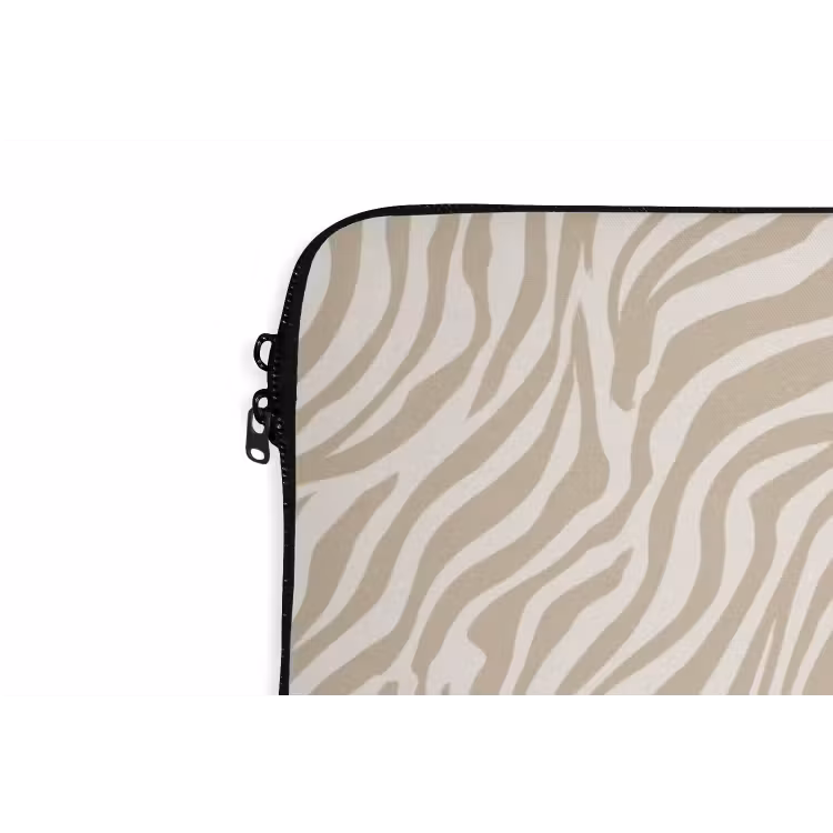 Laptophoes - Zebra - Patroon - Beige — 6