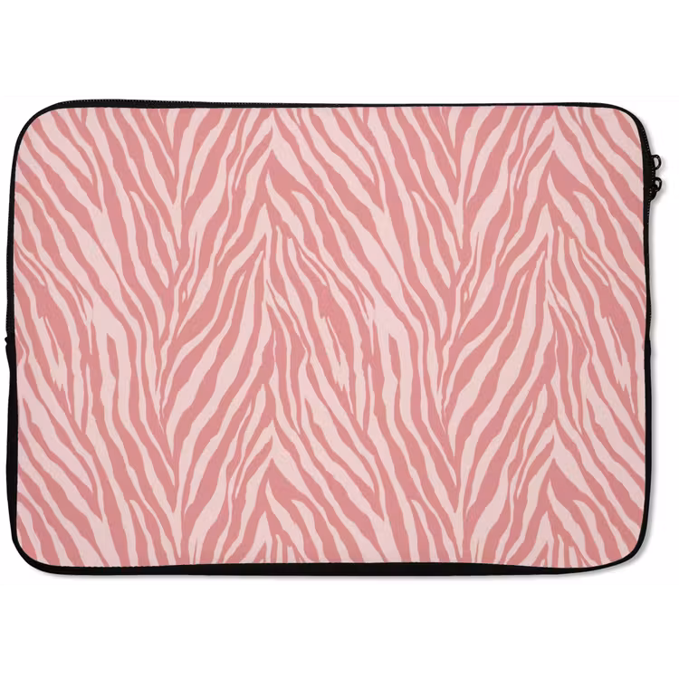 Laptophoes - Zebra - Print - Roze — 1