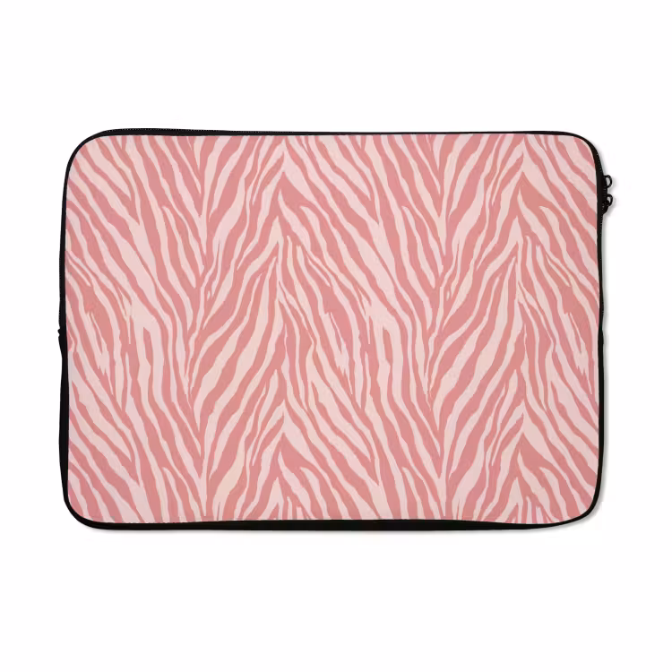 Laptophoes - Zebra - Print - Roze — 5