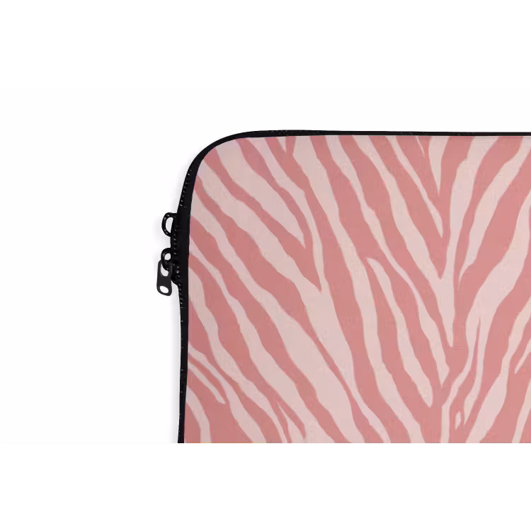 Laptophoes - Zebra - Print - Roze — 6