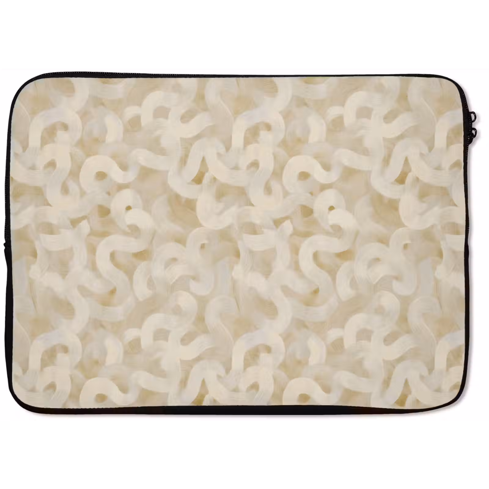 Laptophoes - Abstract - Lijnen - Beige — 1