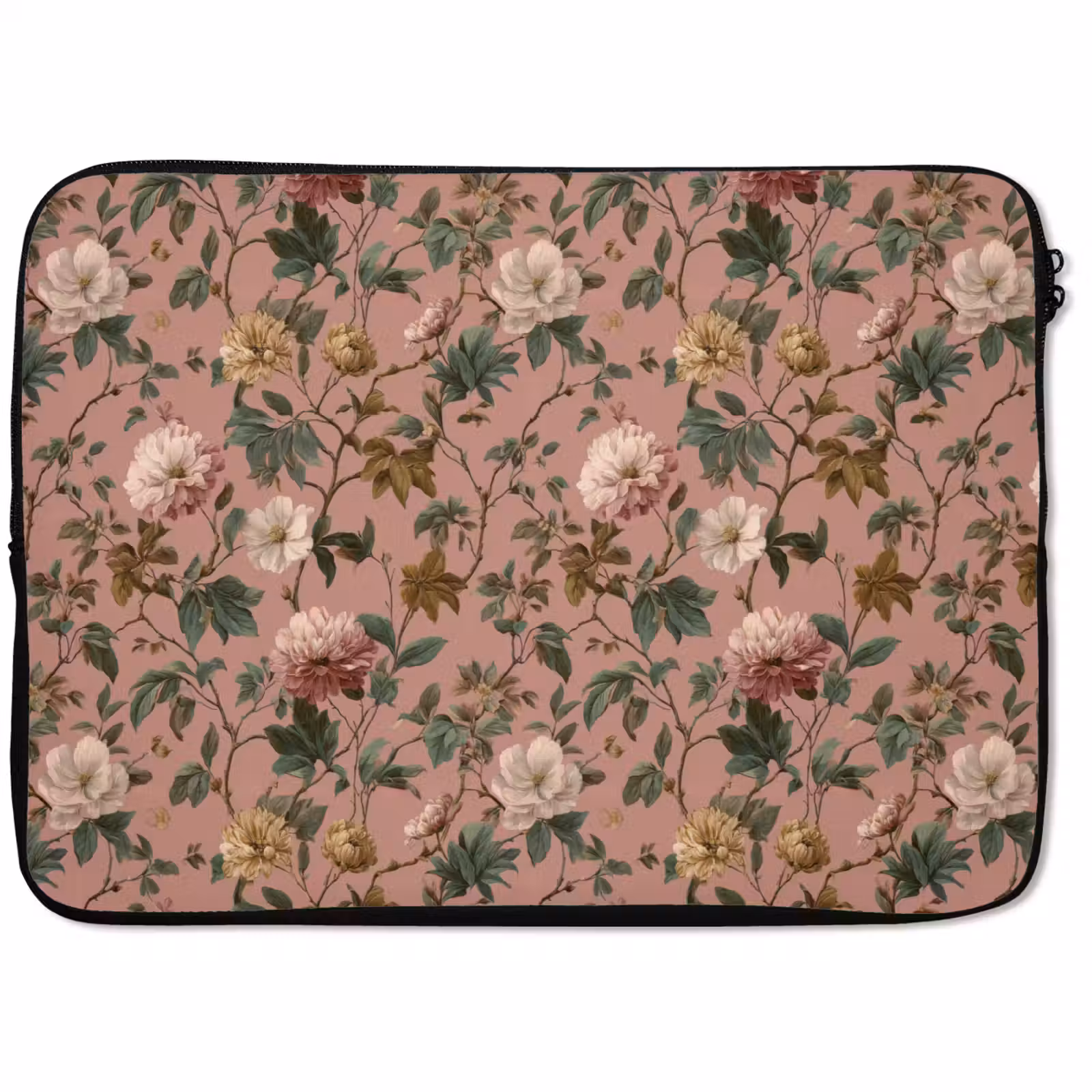 Laptophoes - Bloemen - Klassiek - Roze — 1