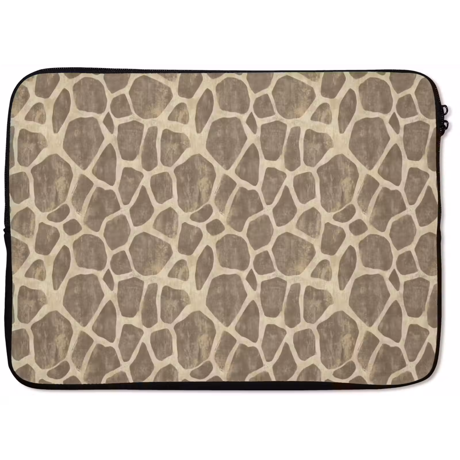 Laptophoes - Giraf - Patroon - Beige - Bruin — 1