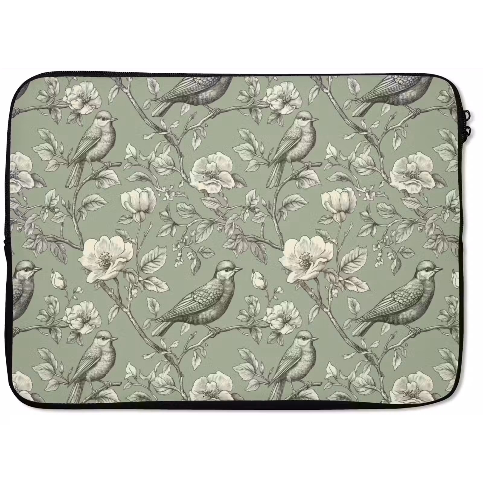 Laptophoes - Klassiek - Botanisch - Groen — 1
